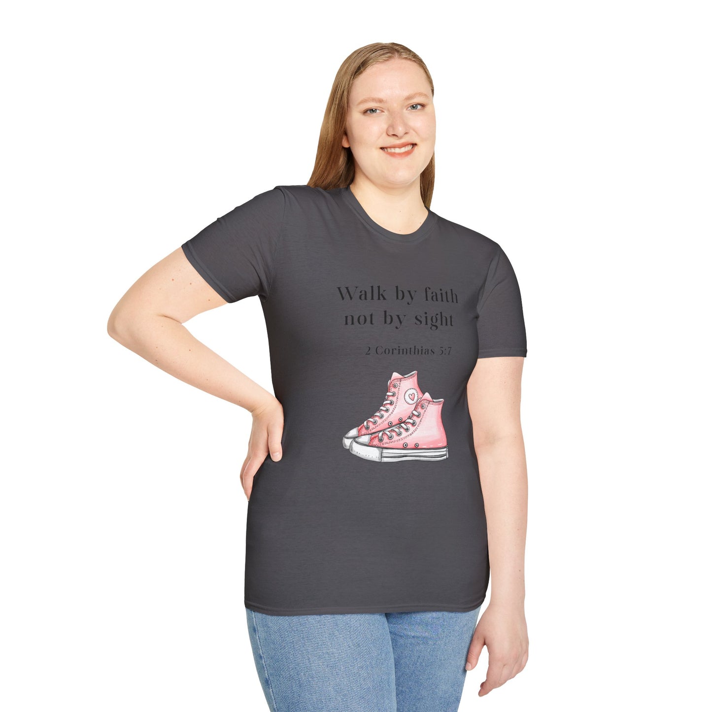 Faith-Inspired Unisex T-Shirt, Walk by Faith Tee, Christian Graphic Shirt, Inspirational Apparel, Casual Everyday Wear, Birthday Gift Idea