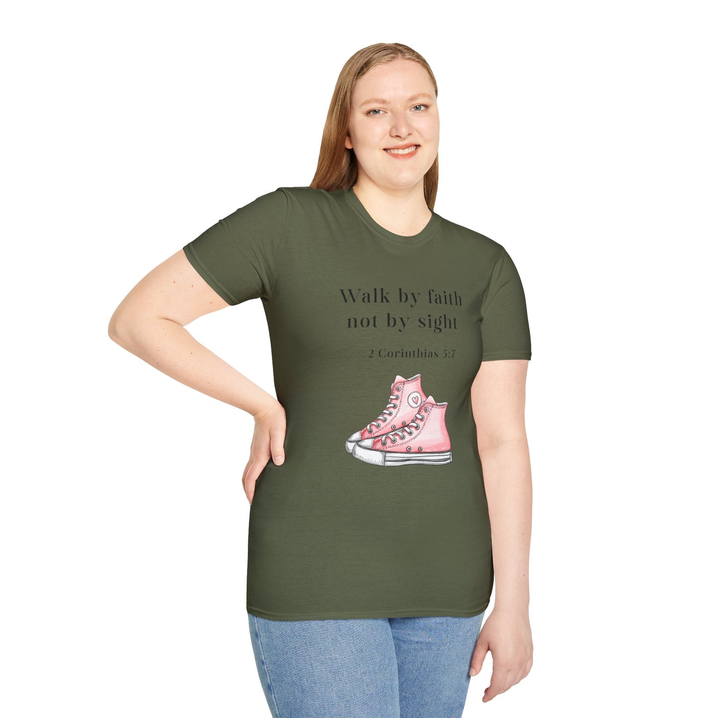 Faith-Inspired Unisex T-Shirt, Walk by Faith Tee, Christian Graphic Shirt, Inspirational Apparel, Casual Everyday Wear, Birthday Gift Idea