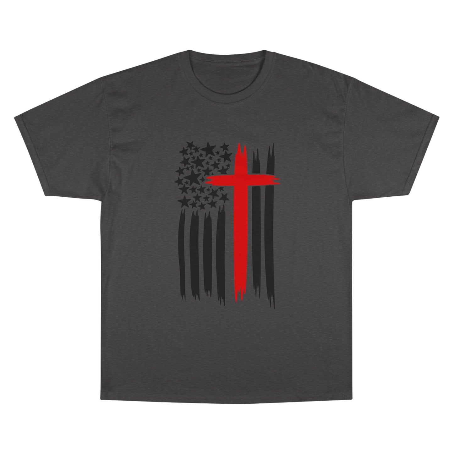 T-Shirt Christian Freedom Faith Shirt for Patriots Inspirational Tee for Veterans Christian Apparel for Independence Day USA Flag Shirt