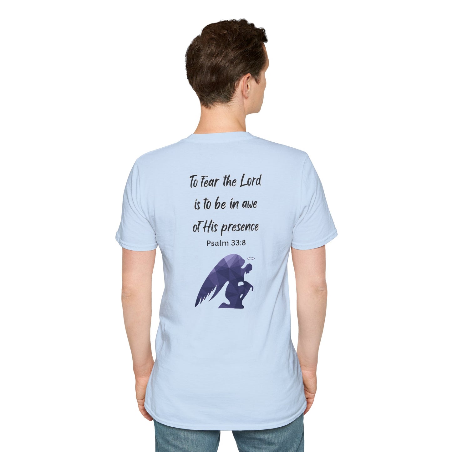T-Shirt Unisex Softstyle T-Shirt with Inspirational Psalm Design Motivational Tee Christian Apparel Faith-Based Gift Casual Wear