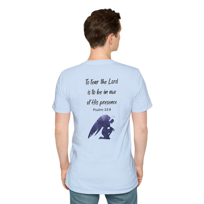 T-Shirt Unisex Softstyle T-Shirt with Inspirational Psalm Design Motivational Tee Christian Apparel Faith-Based Gift Casual Wear