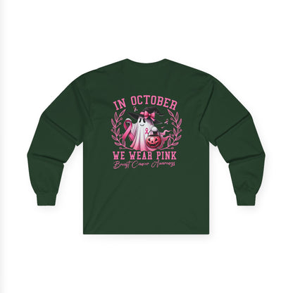 T-Shirt Breast Cancer Awareness Long Sleeve Tee Pink October Shirt Unisex Tee Supportive Apparel Awareness Month Merchandise