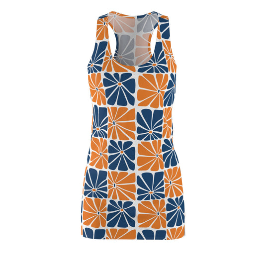 Dress Floral Patterned Racerback Dress Casual Summer Wear Beach Dress Party Outfit Trending Summer Fashion Gift for Her