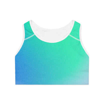 Sports Bra, Workout Top Fitness Apparel Activewear Trendy Athletic Wear Yoga Gear Vibrant Gradient