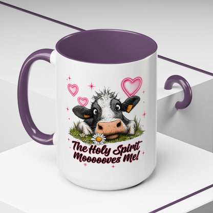 The Holy Spirit Moooves Me Coffee Mug