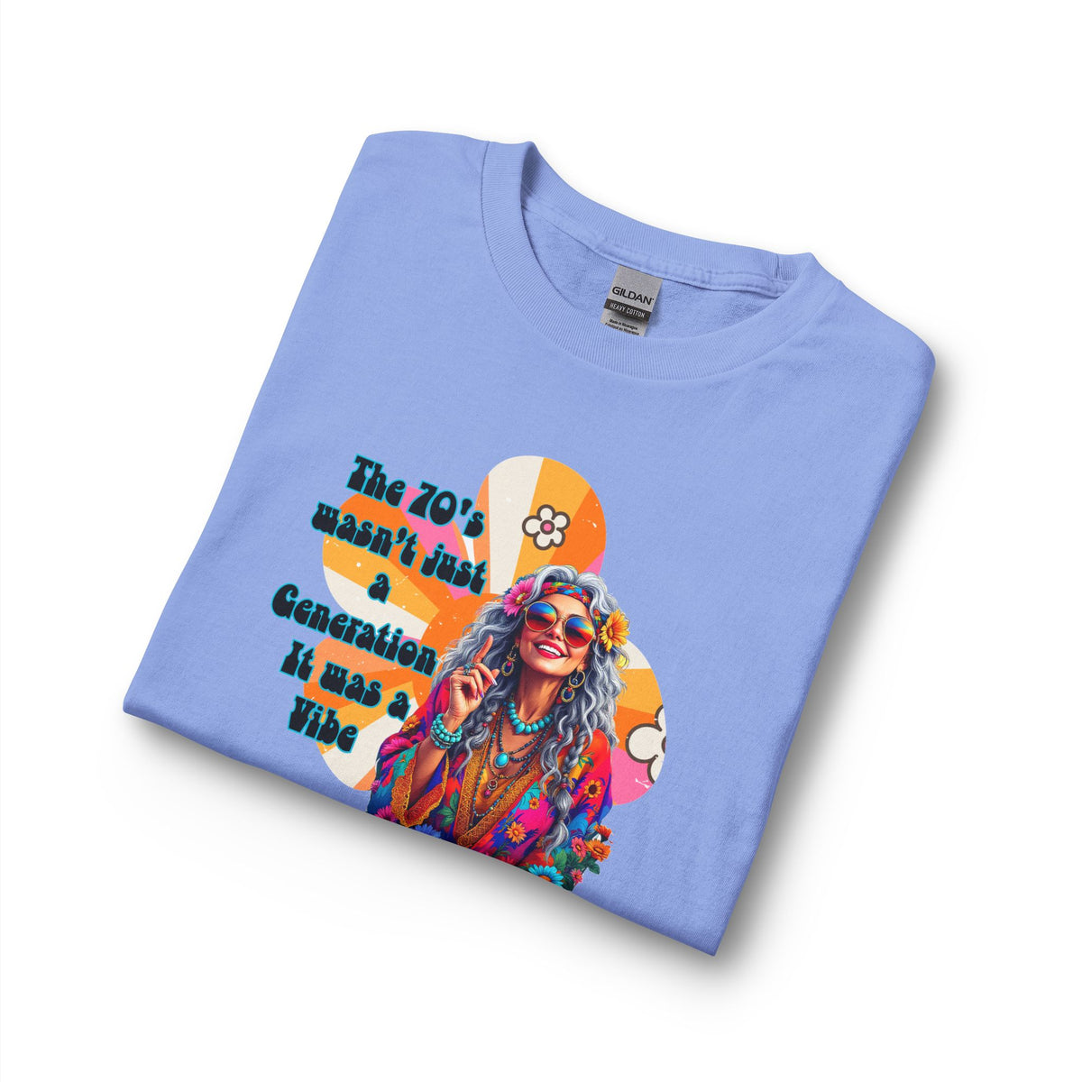 70s Hippie Long Sleeve T‑Shirt – “The 70's Wasn’t Just a Generation, It Was a Vibe”