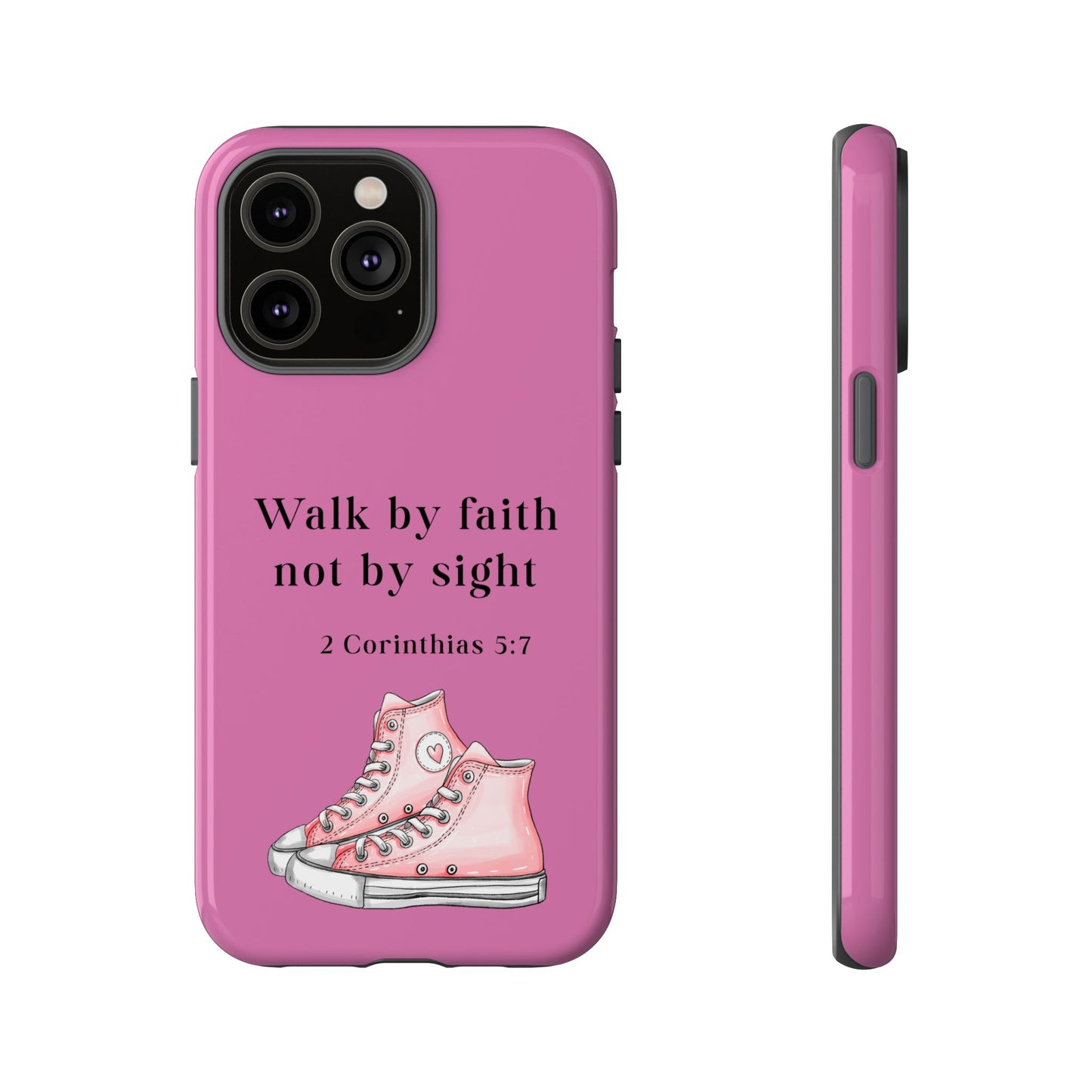Cellphone Cae Faith-Inspired Phone Case Inspirational Gift Bible Verse Accessory Pink Converse Design Christian Phone Cover