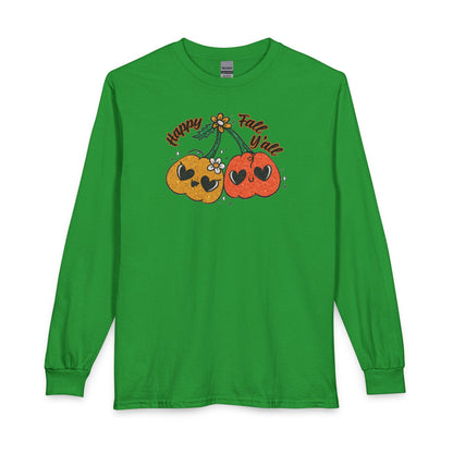 Happy Fall Y'all Pumpkin Long Sleeve Tee