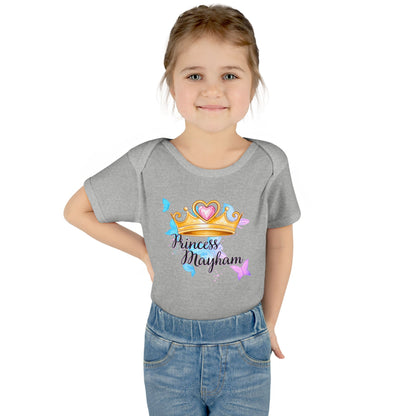 Princess Mayham Infant Bodysuit — Cute Crown Baby Onesie for Newborns & Baby Shower Gifts