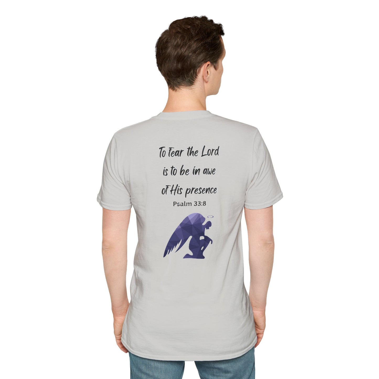 T-Shirt Unisex Softstyle T-Shirt with Inspirational Psalm Design Motivational Tee Christian Apparel Faith-Based Gift Casual Wear