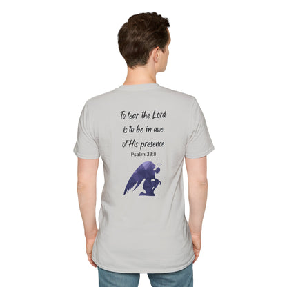 T-Shirt Unisex Softstyle T-Shirt with Inspirational Psalm Design Motivational Tee Christian Apparel Faith-Based Gift Casual Wear