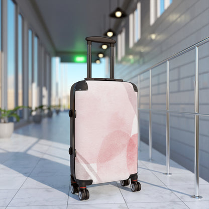 Blush Watercolor Carry-On Suitcase Lightweight Floral Travel Luggage