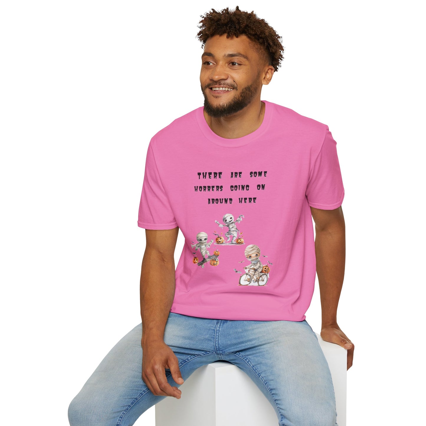 T-Shirt Halloween Graphic T-Shirt Spooky Season Tee Unisex Soft Style Shirt Retro Halloween Gift Fall Fashion Cute Halloween Design