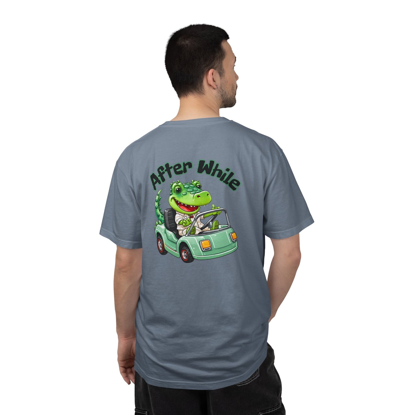 Later Gator After While Gator T-Shirt Cute Cartoon Alligator Scooter Tee Gift