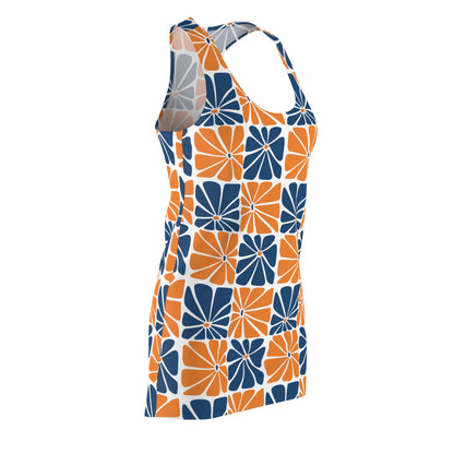 Dress Floral Patterned Racerback Dress Casual Summer Wear Beach Dress Party Outfit Trending Summer Fashion Gift for Her