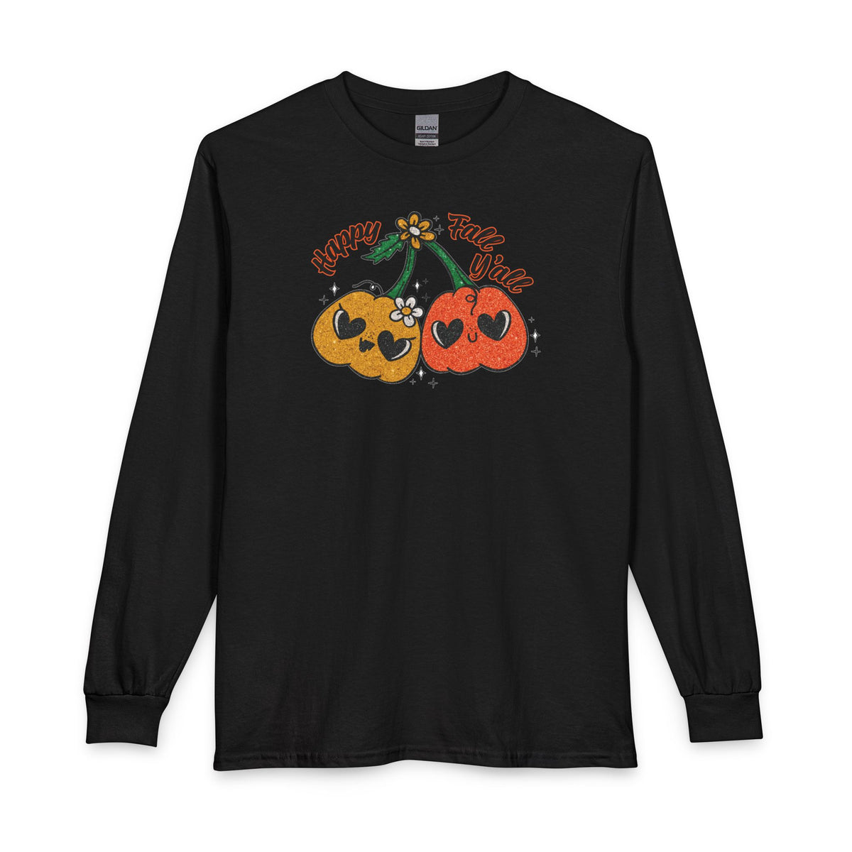 Happy Fall Y'all Pumpkin Long Sleeve Tee