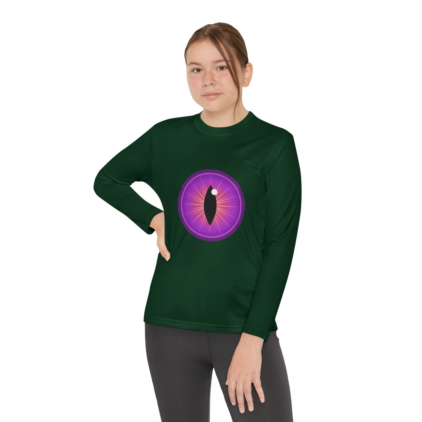T-Shirt Youth Long Sleeve Monster-Inspired Tee Fun Shirt for Kids Perfect for Halloween Costume Wear Everyday Comfort Cool Graphic T