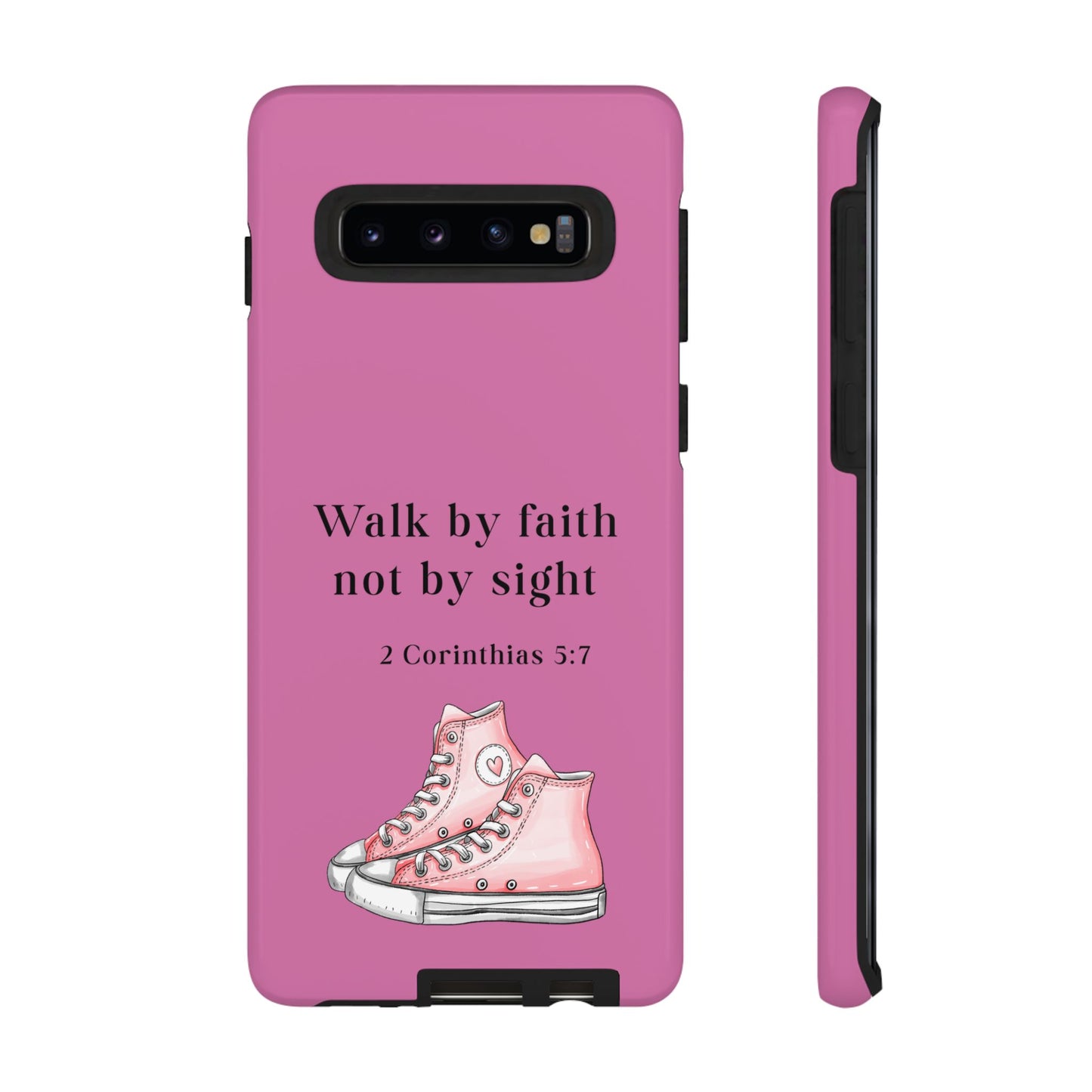 Cellphone Cae Faith-Inspired Phone Case Inspirational Gift Bible Verse Accessory Pink Converse Design Christian Phone Cover