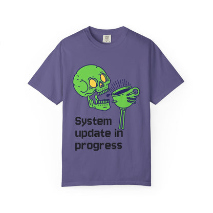 T-Shirt Funny Skeleton T-Shirt Unisex Graphic Tee Halloween Shirt Casual Wear Gift for Tech Lovers Humor Apparel