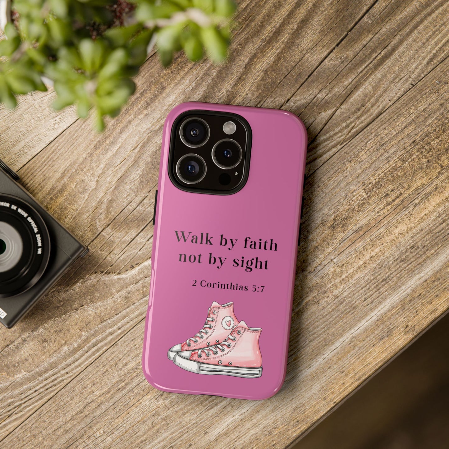 Cellphone Cae Faith-Inspired Phone Case Inspirational Gift Bible Verse Accessory Pink Converse Design Christian Phone Cover
