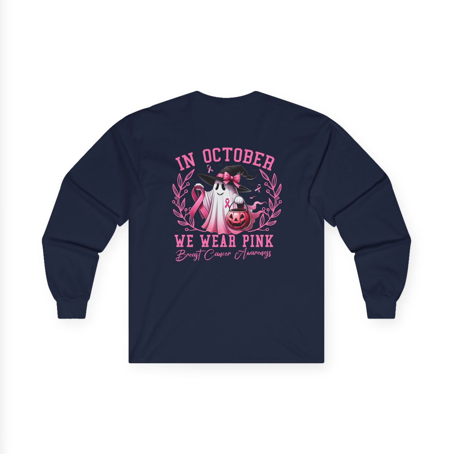 T-Shirt Breast Cancer Awareness Long Sleeve Tee Pink October Shirt Unisex Tee Supportive Apparel Awareness Month Merchandise