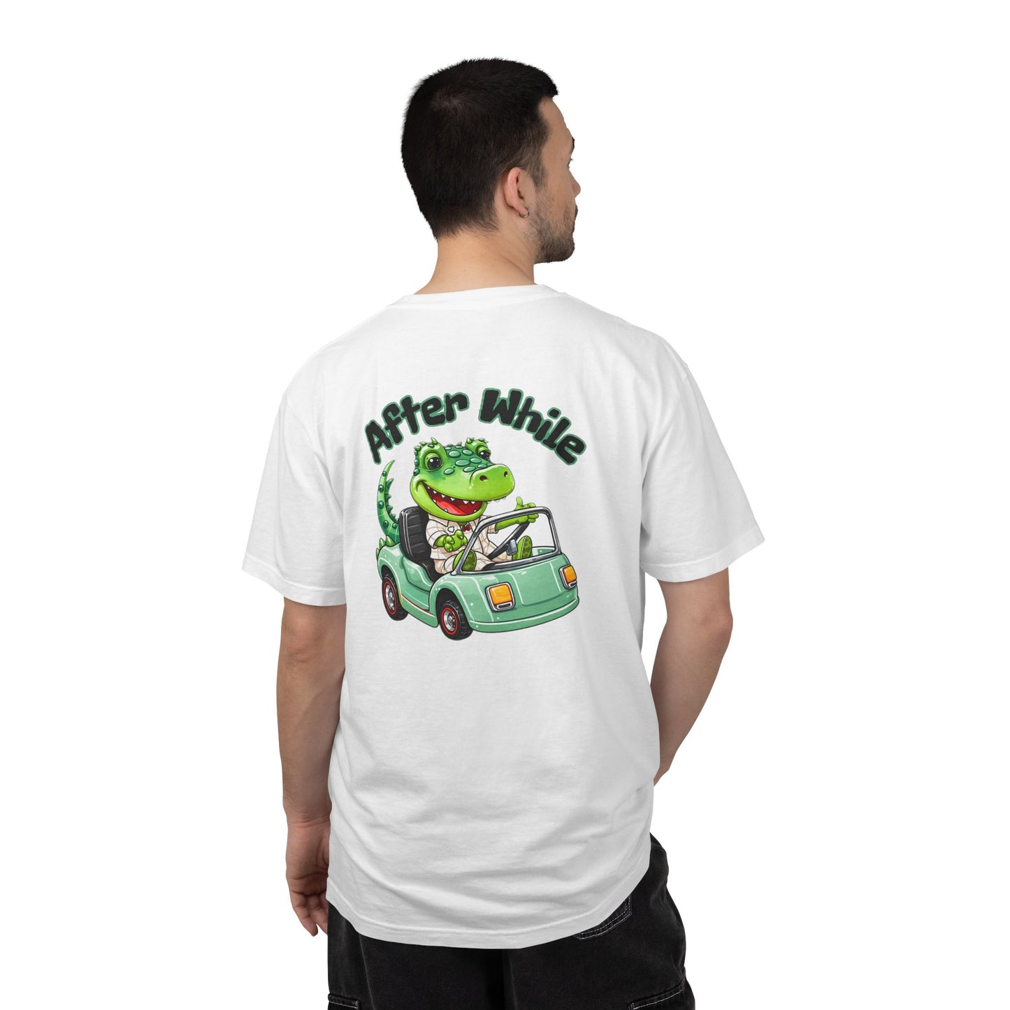 Later Gator After While Gator T-Shirt Cute Cartoon Alligator Scooter Tee Gift
