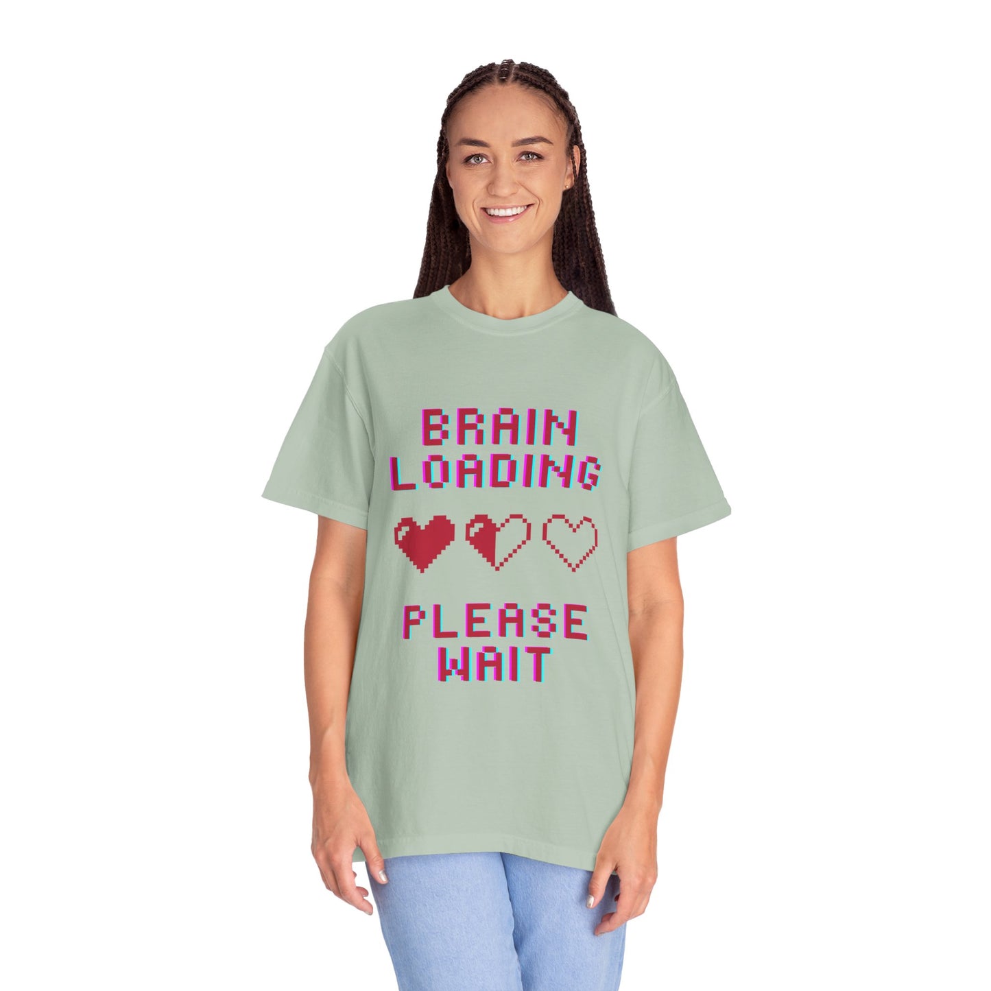 T-Shirt Brain Loading Unisex T-shirt Gamer Gift Fun Gift Geeky Apparel Cute Slogan Tee Perfect for Relaxation