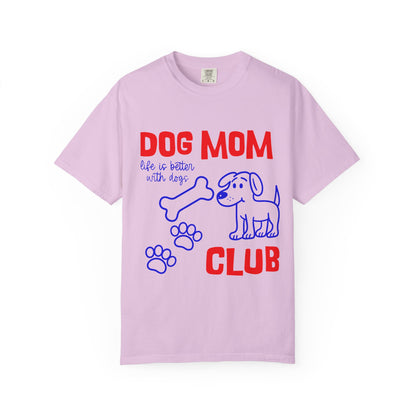 Dog Mom Club T-Shirt — Cute Paw Print & Bone Graphic Tee