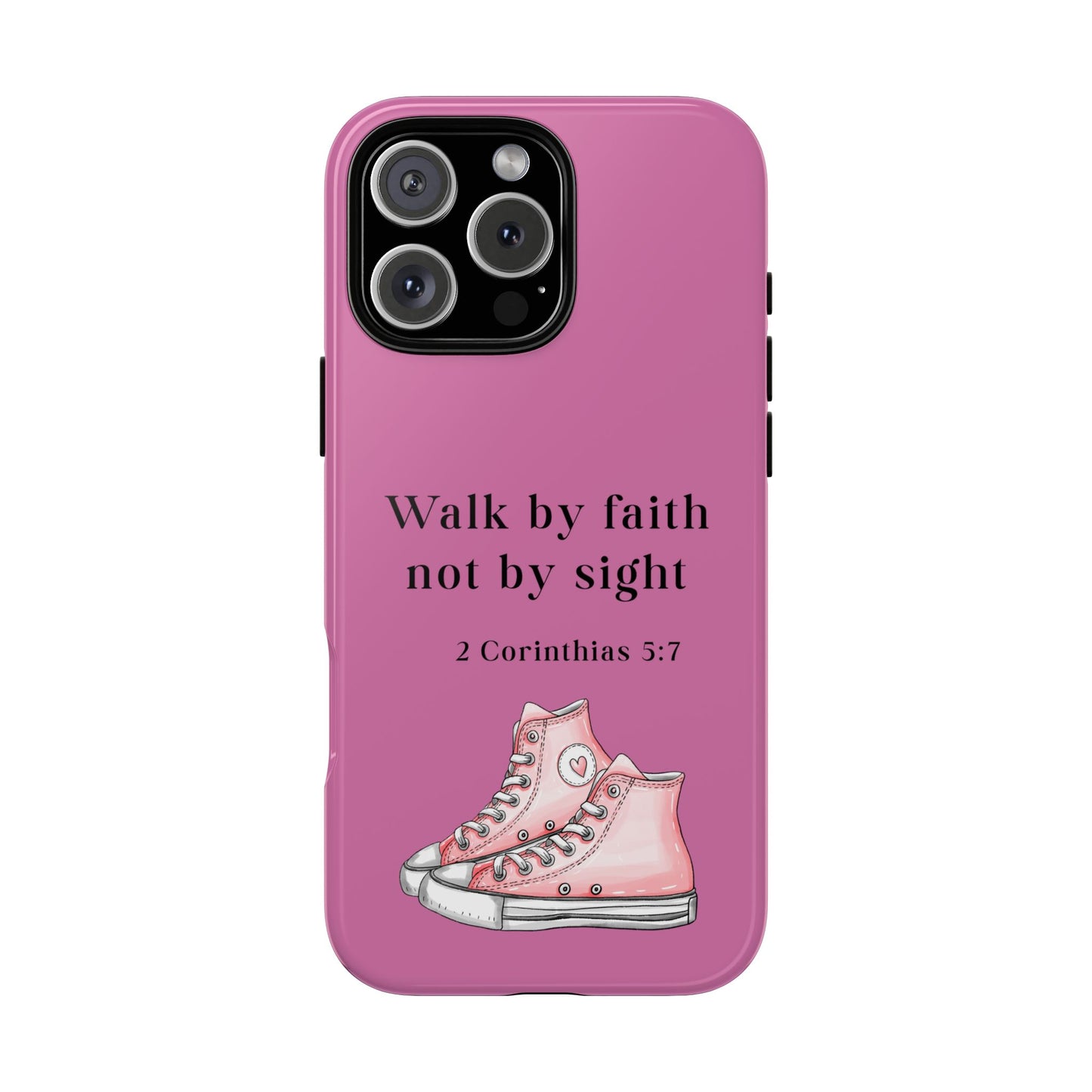 Cellphone Cae Faith-Inspired Phone Case Inspirational Gift Bible Verse Accessory Pink Converse Design Christian Phone Cover
