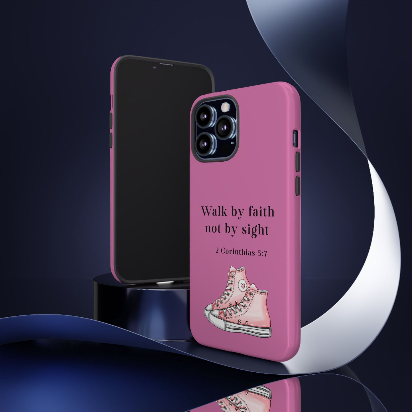 Cellphone Cae Faith-Inspired Phone Case Inspirational Gift Bible Verse Accessory Pink Converse Design Christian Phone Cover
