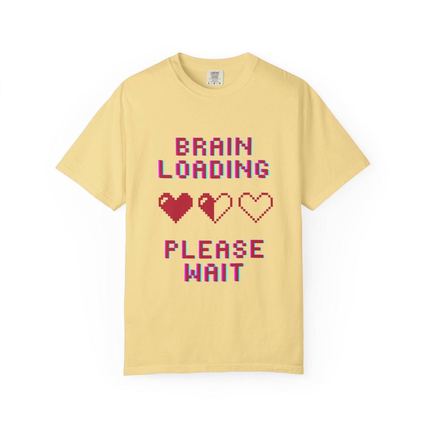 T-Shirt Brain Loading Unisex T-shirt Gamer Gift Fun Gift Geeky Apparel Cute Slogan Tee Perfect for Relaxation