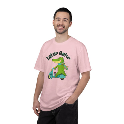 Later Gator After While Gator T-Shirt Cute Cartoon Alligator Scooter Tee Gift