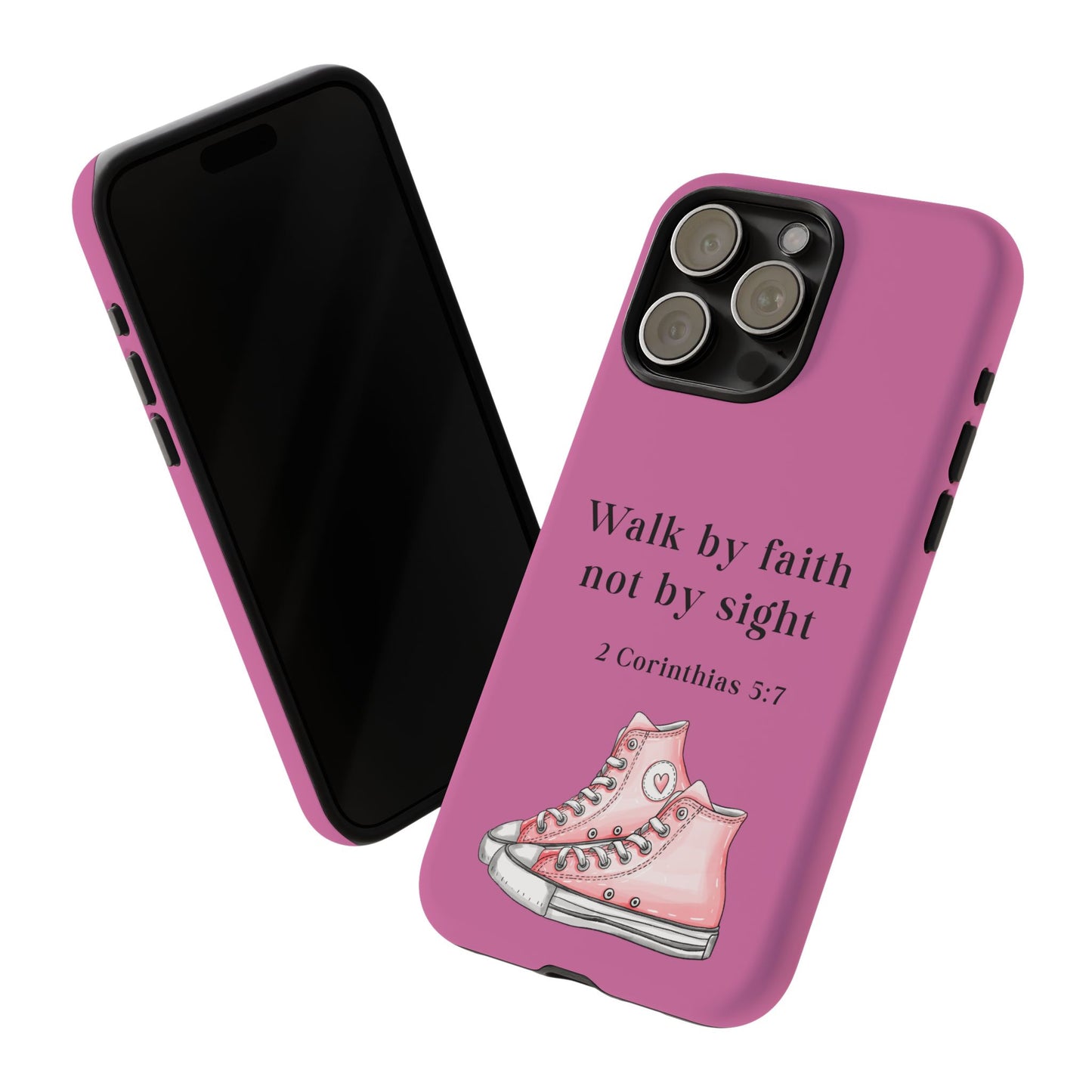 Cellphone Cae Faith-Inspired Phone Case Inspirational Gift Bible Verse Accessory Pink Converse Design Christian Phone Cover