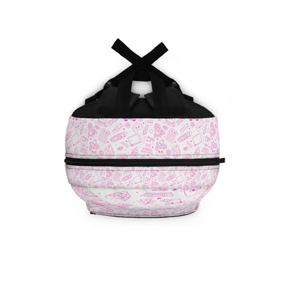 Backpack Cute Pink Graphic Backpack for Kids School Backpack Trendy Book Bag Fun Daypack Unique Gifts for Girls Diaper Bag