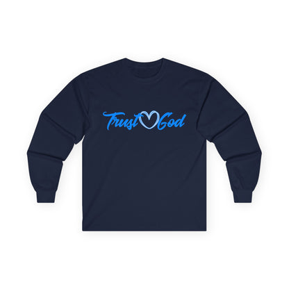 T-Shirt Trust God Unisex Long Sleeve Tee Faith-Based Apparel Christian Religious Gift