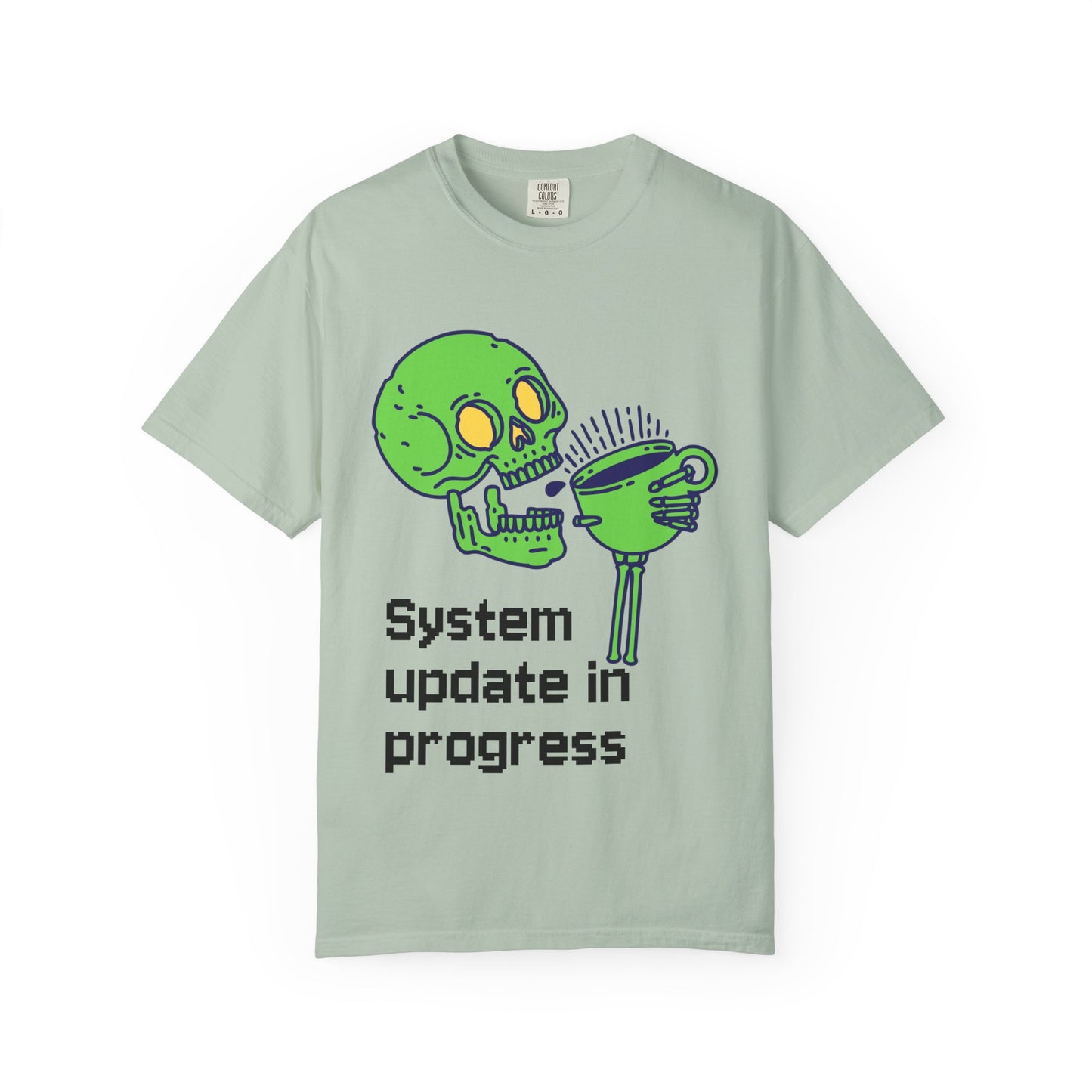 T-Shirt Funny Skeleton T-Shirt Unisex Graphic Tee Halloween Shirt Casual Wear Gift for Tech Lovers Humor Apparel