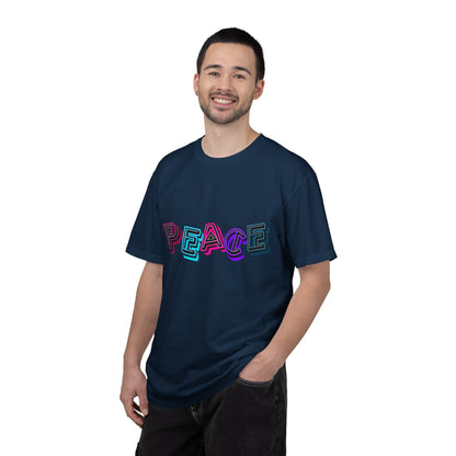 T-Shirt Vibrant Peace Heart T-Shirt Unisex Graphic Tee Summer Festival Wear Gift for Music Lovers Casual Everyday Top