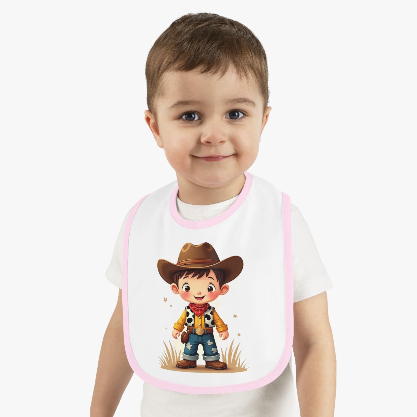 Baby Cowboy Bib Adorable Bib for Toddlers Funny Baby Gift Cowboy Theme Nursery Cute Baby Accessories