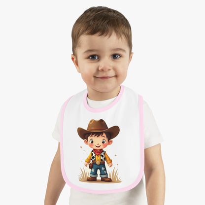 Baby Cowboy Bib Adorable Bib for Toddlers Funny Baby Gift Cowboy Theme Nursery Cute Baby Accessories