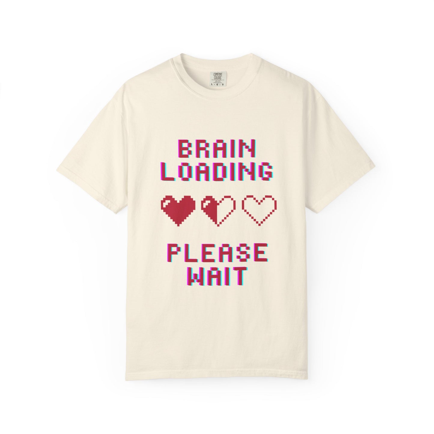 T-Shirt Brain Loading Unisex T-shirt Gamer Gift Fun Gift Geeky Apparel Cute Slogan Tee Perfect for Relaxation