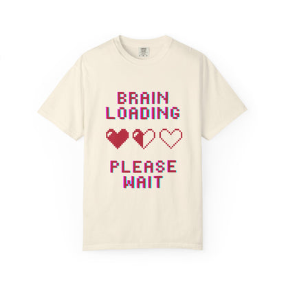 T-Shirt Brain Loading Unisex T-shirt Gamer Gift Fun Gift Geeky Apparel Cute Slogan Tee Perfect for Relaxation