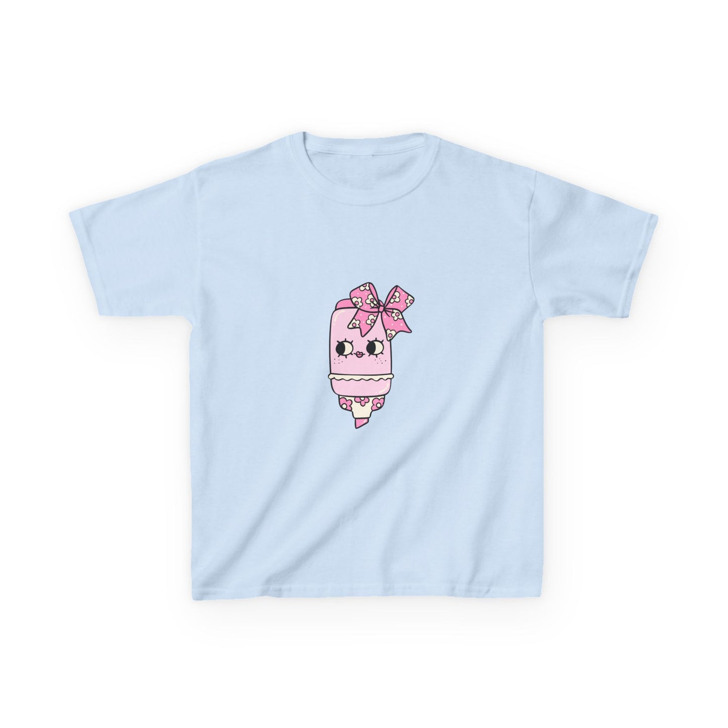T-Shirt Kids Heavy Cotton™ Tee Fun Graphic Cute School Shirt Everyday Wear Coquette Design
