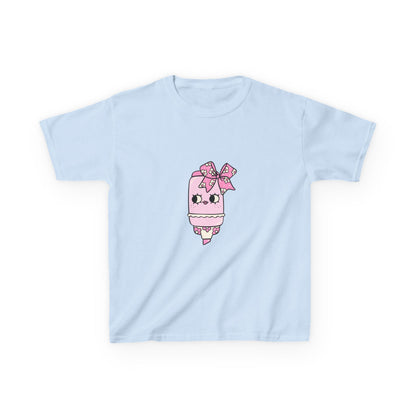T-Shirt Kids Heavy Cotton™ Tee Fun Graphic Cute School Shirt Everyday Wear Coquette Design