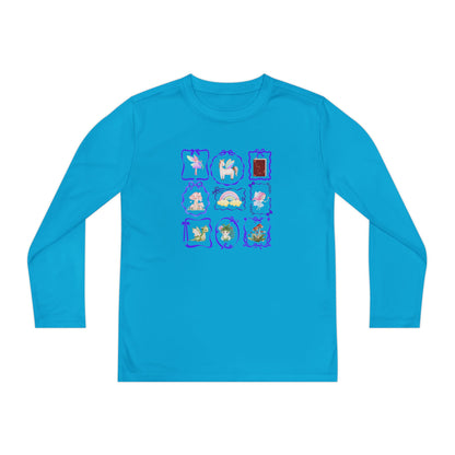 T-Shirt Whimsical Youth Fun Long Sleeve Shirt Cute Gift for Kids Colorful Playwear Unique Birthday Present Fairy Tales