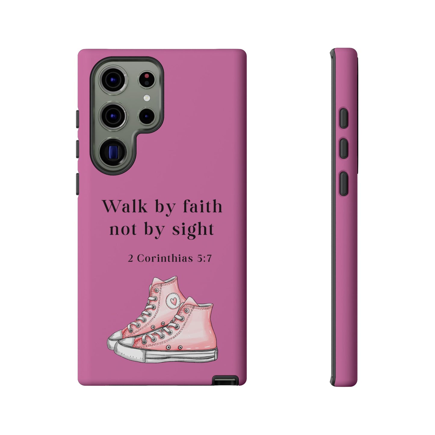 Cellphone Cae Faith-Inspired Phone Case Inspirational Gift Bible Verse Accessory Pink Converse Design Christian Phone Cover