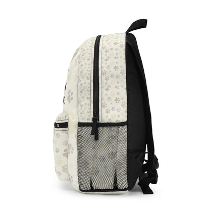 Backpack Paw-sitive Vibes Bag for Animal Lovers Funny Cat Backpack School Bag Pet Lover Gift Student Book Bag Cute Tote