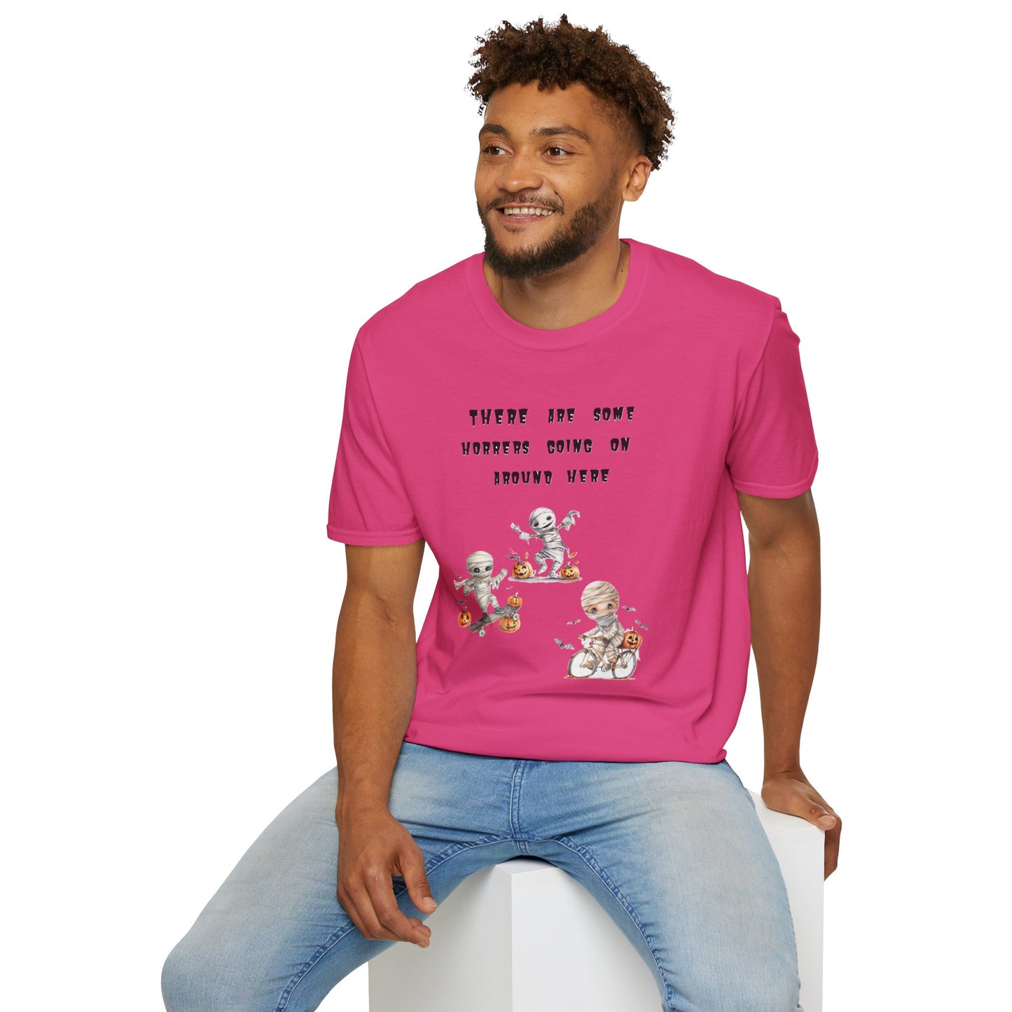 T-Shirt Halloween Graphic T-Shirt Spooky Season Tee Unisex Soft Style Shirt Retro Halloween Gift Fall Fashion Cute Halloween Design