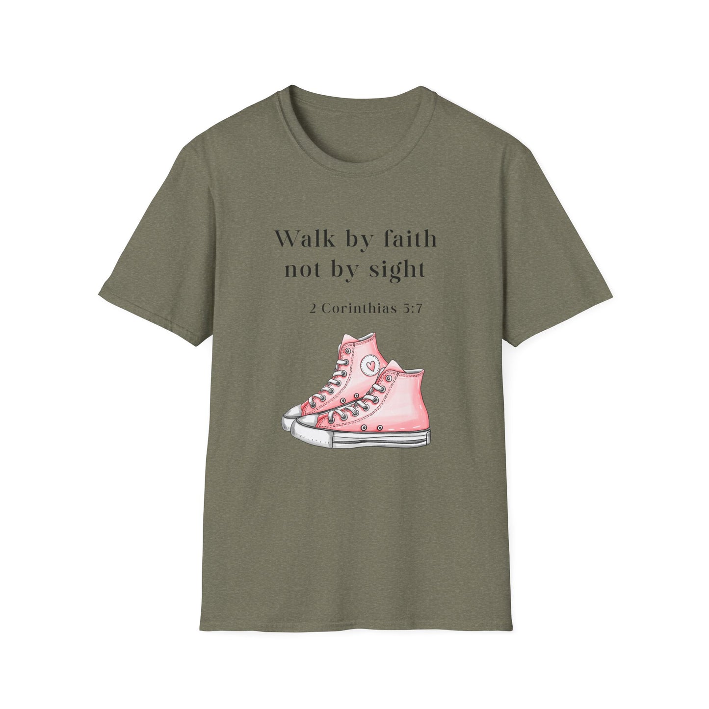 Faith-Inspired Unisex T-Shirt, Walk by Faith Tee, Christian Graphic Shirt, Inspirational Apparel, Casual Everyday Wear, Birthday Gift Idea