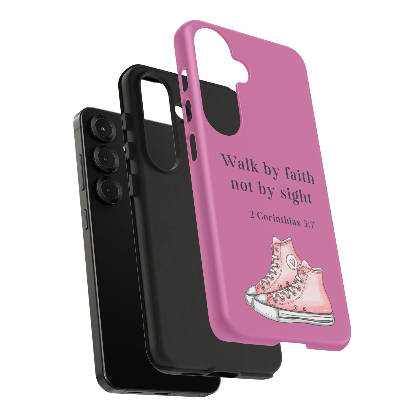 Cellphone Cae Faith-Inspired Phone Case Inspirational Gift Bible Verse Accessory Pink Converse Design Christian Phone Cover