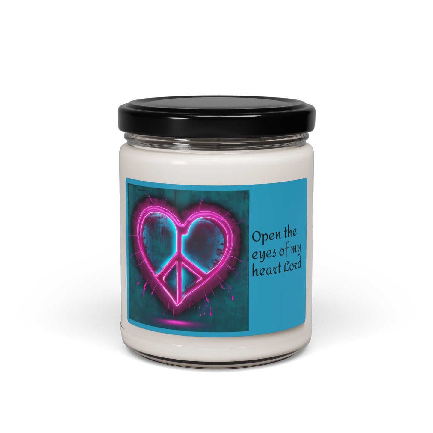 Candle Aromatherapy Peace Themed Scented Soy Candle Heart Decor Home Fragrance Gift  Relaxation Gift Valentines Day Birthday Gift